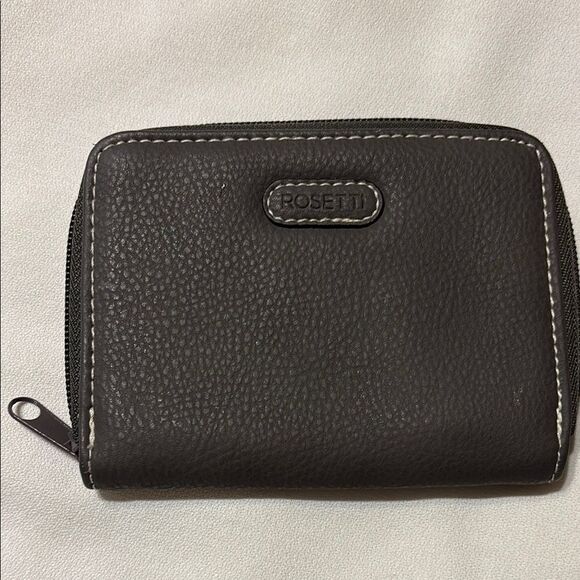 Rosetti Charcoal Gray Zipper Wallet - Picture 1 of 5